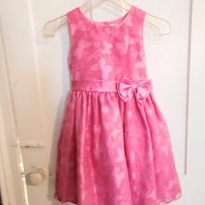 Beautiful Girls Pink Butterfly Lace Party Dress 7